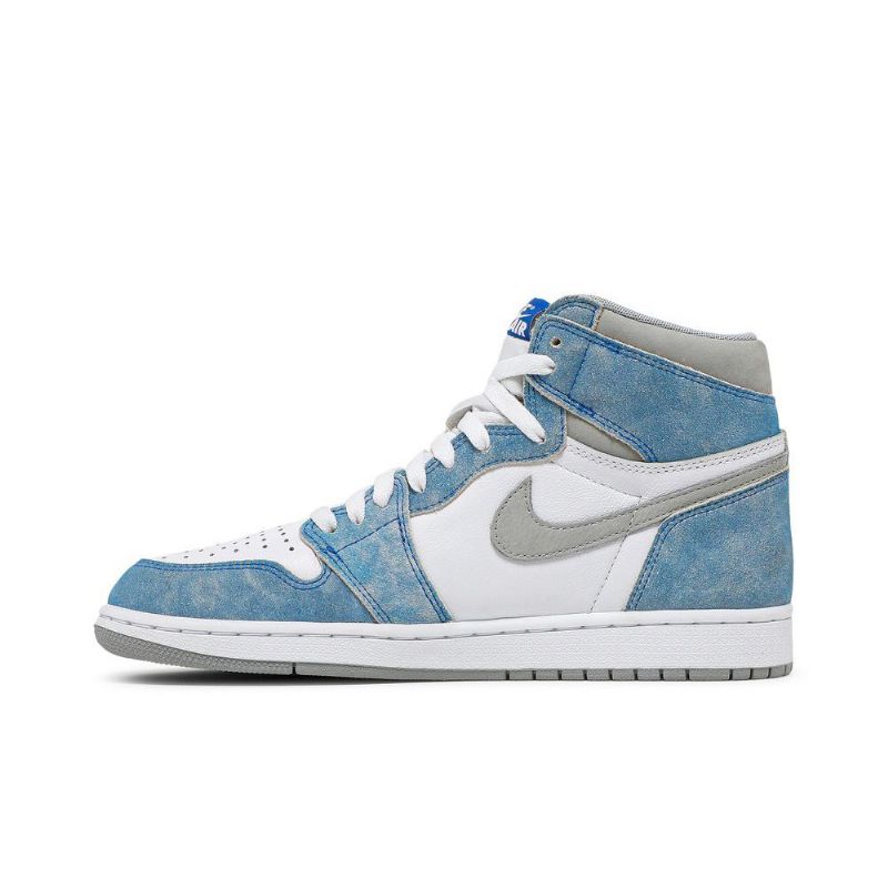 Air Jordan 1 Retro Høy Og Blå Grå Hvit Herresko