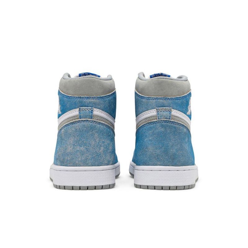 Air Jordan 1 Retro Høy Og Blå Grå Hvit Herresko