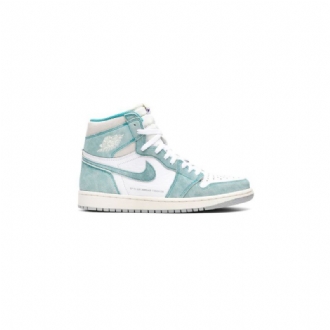 Air Jordan 1 Retro Høy Og Grønn Hvit Grå Herresko