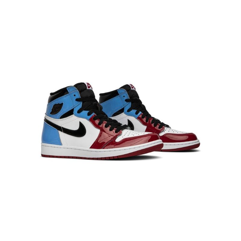 Air Jordan 1 Retro Høy Og Hvit Blå Rød Svart Herresko