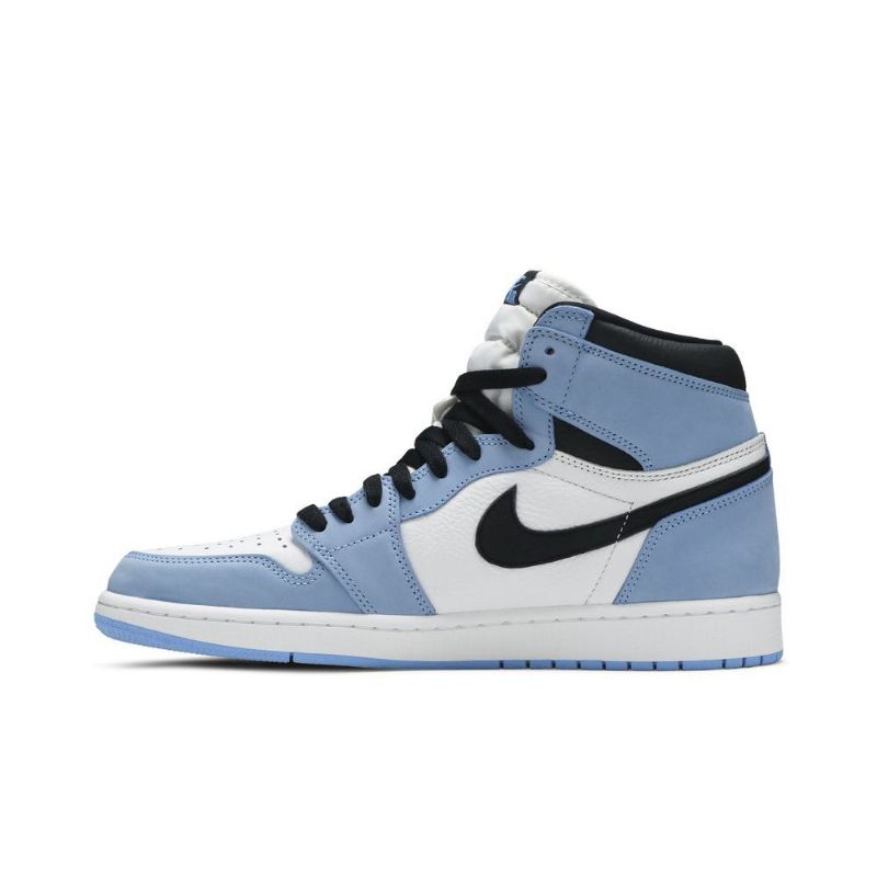 Air Jordan 1 Retro Høy Og Hvit Blå Svarte Herresko
