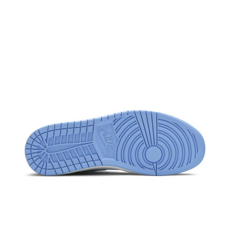 Air Jordan 1 Retro Høy Og Hvit Blå Svarte Herresko