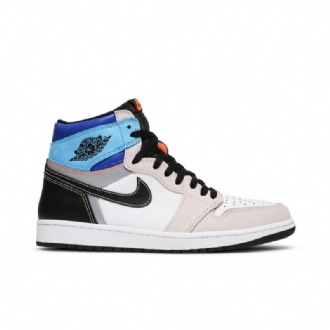Air Jordan 1 Retro Høy Og Hvit Flerfarget Herresko