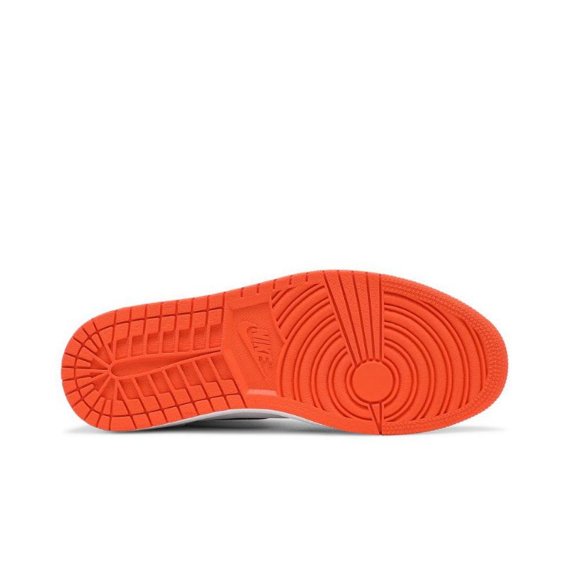 Air Jordan 1 Retro Høy Og Hvit Oransje Svarte Herresko