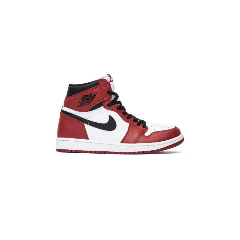 Air Jordan 1 Retro Høy Og Hvit Rød Svart Herresko