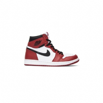Air Jordan 1 Retro Høy Og Hvit Rød Svart Herresko
