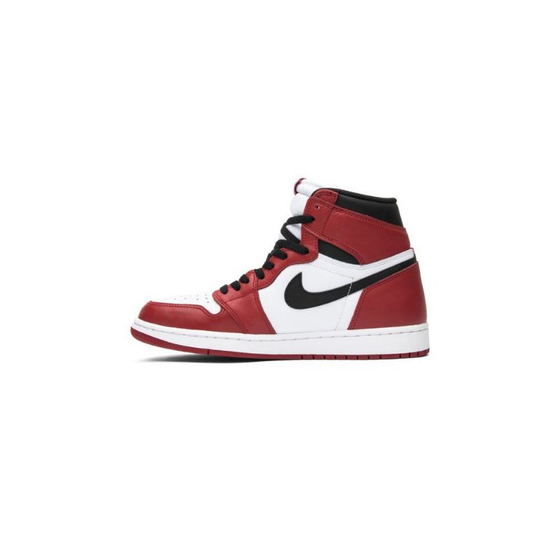 Air Jordan 1 Retro Høy Og Hvit Rød Svart Herresko