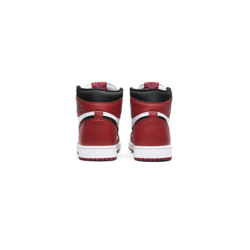 Air Jordan 1 Retro Høy Og Hvit Rød Svart Herresko