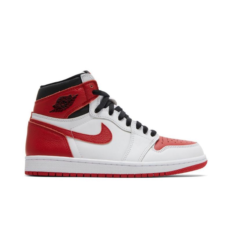 Air Jordan 1 Retro Høy Og Hvit Rød Svart Herresko