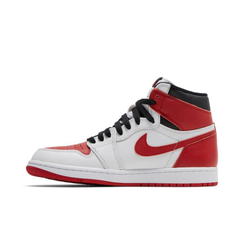 Air Jordan 1 Retro Høy Og Hvit Rød Svart Herresko