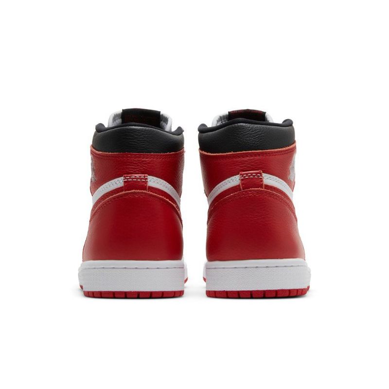 Air Jordan 1 Retro Høy Og Hvit Rød Svart Herresko