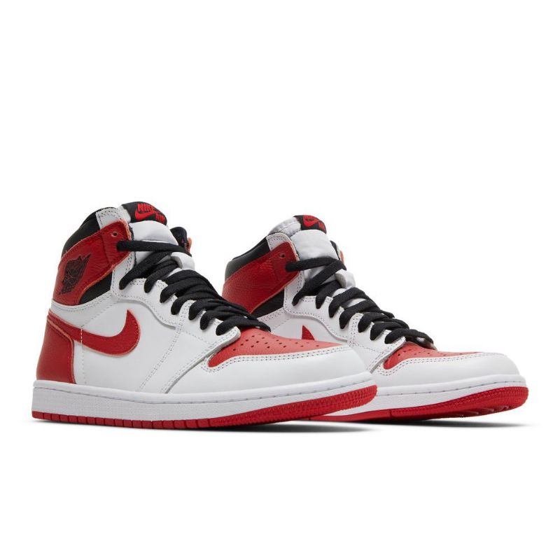 Air Jordan 1 Retro Høy Og Hvit Rød Svart Herresko