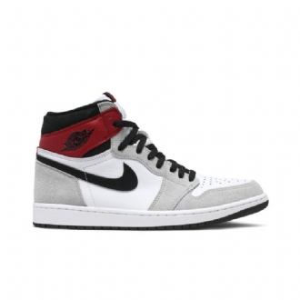 Air Jordan 1 Retro Høy Og Hvit Svart Grå Rød Herresko
