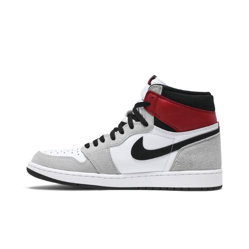 Air Jordan 1 Retro Høy Og Hvit Svart Grå Rød Herresko