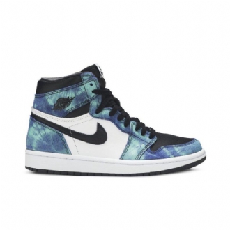 Air Jordan 1 Retro Høy Og Hvit Svart Grønne Damesko