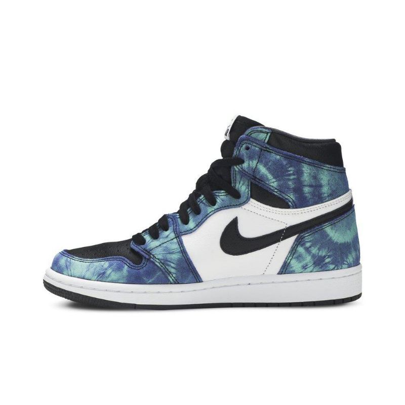 Air Jordan 1 Retro Høy Og Hvit Svart Grønne Damesko