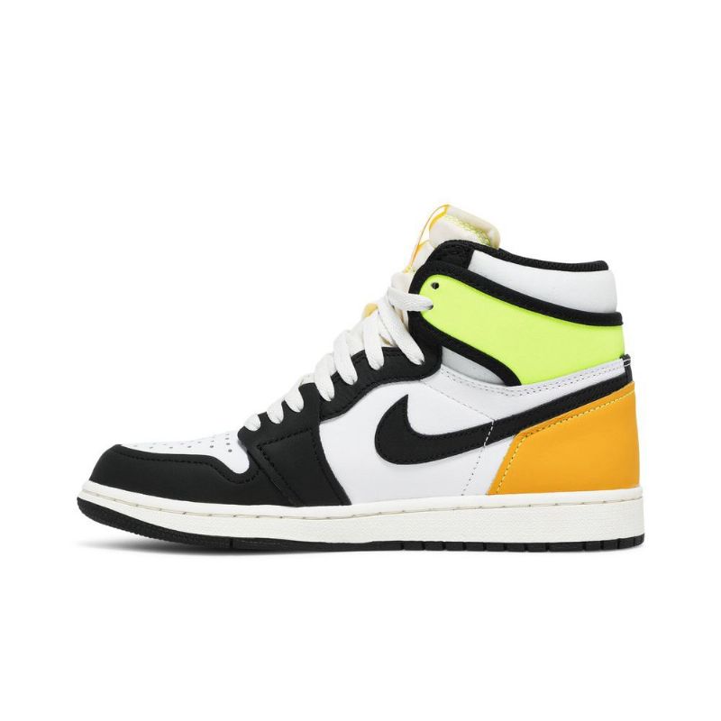 Air Jordan 1 Retro Høy Og Hvit Svart Grønt Gull Herresko