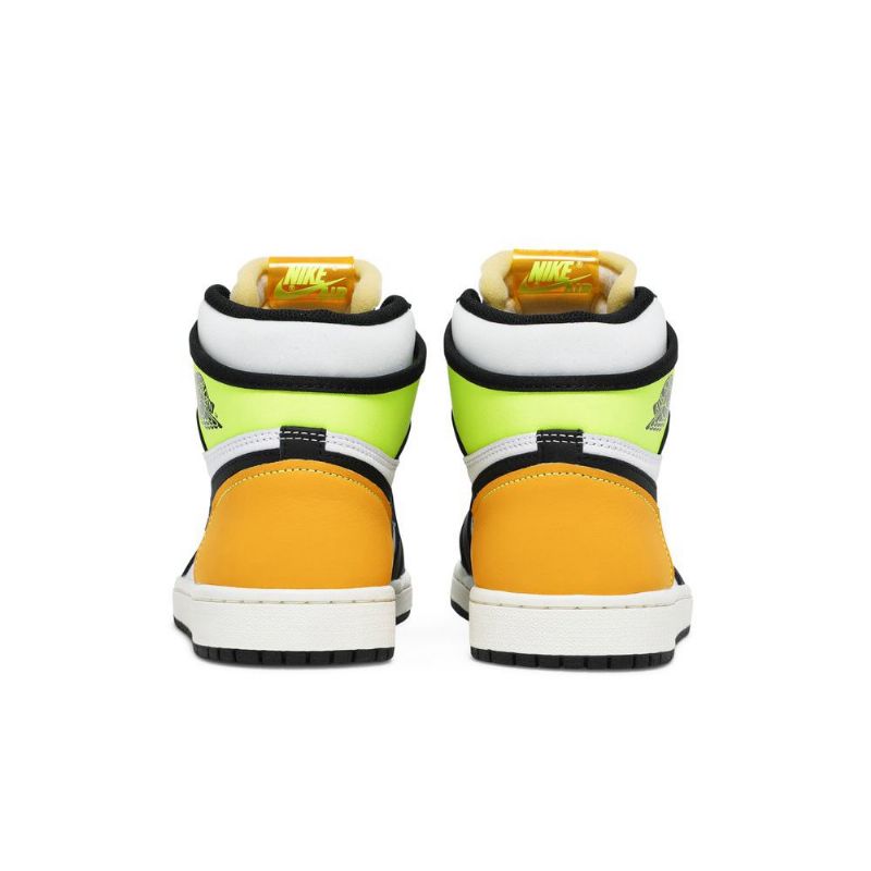 Air Jordan 1 Retro Høy Og Hvit Svart Grønt Gull Herresko