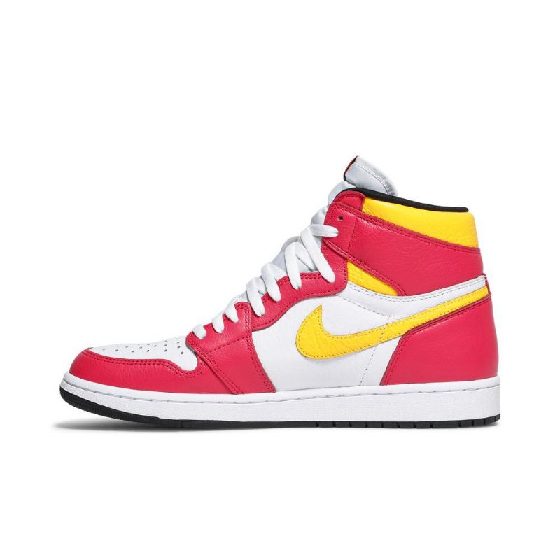 Air Jordan 1 Retro Høy Og Rød Hvit Gul Svart Herresko