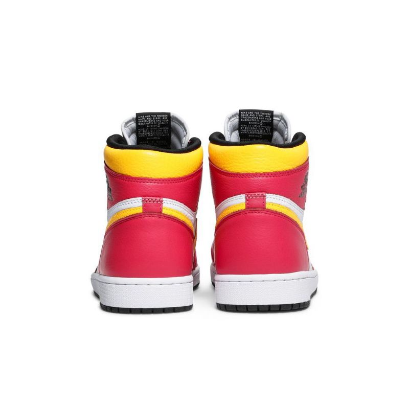 Air Jordan 1 Retro Høy Og Rød Hvit Gul Svart Herresko