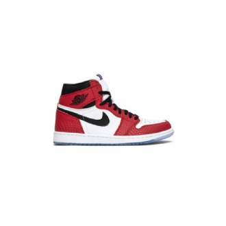 Air Jordan 1 Retro Høy Og Rød Hvit Svart Blå Herresko