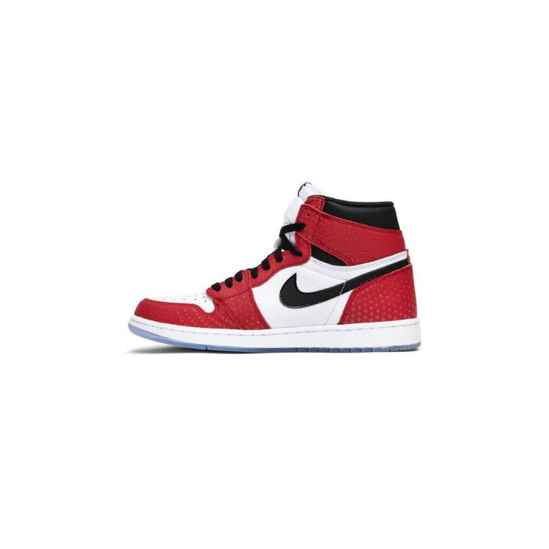 Air Jordan 1 Retro Høy Og Rød Hvit Svart Blå Herresko