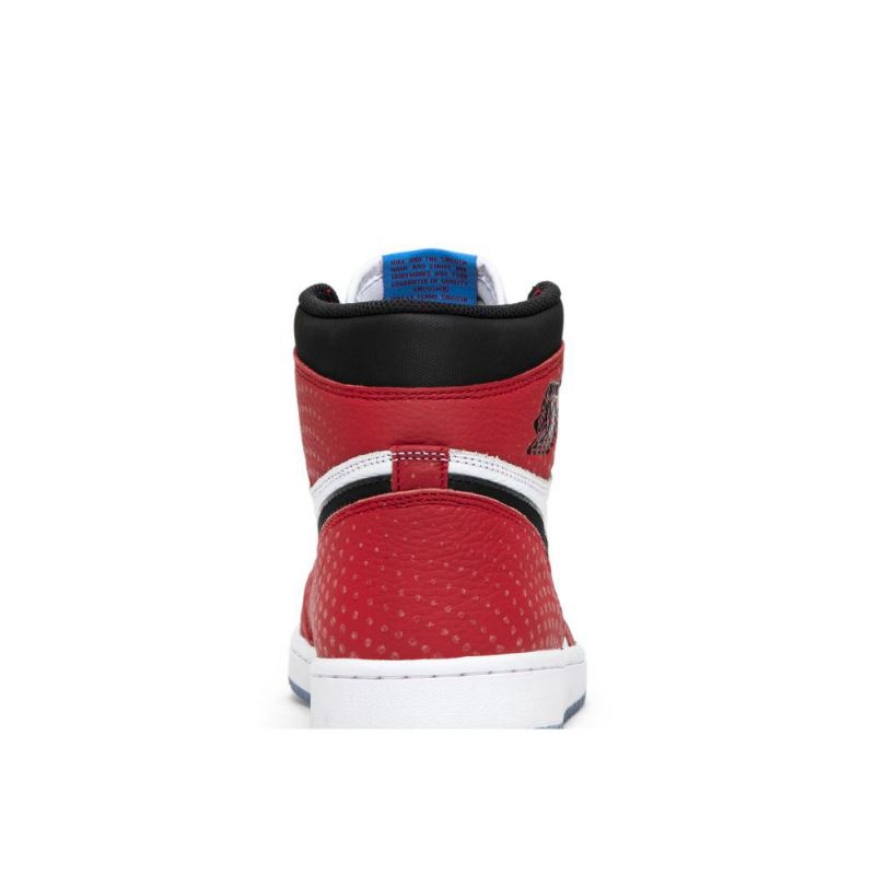 Air Jordan 1 Retro Høy Og Rød Hvit Svart Blå Herresko