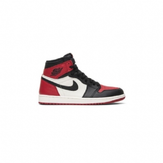 Air Jordan 1 Retro Høy Og Rød Hvit Svart Herresko