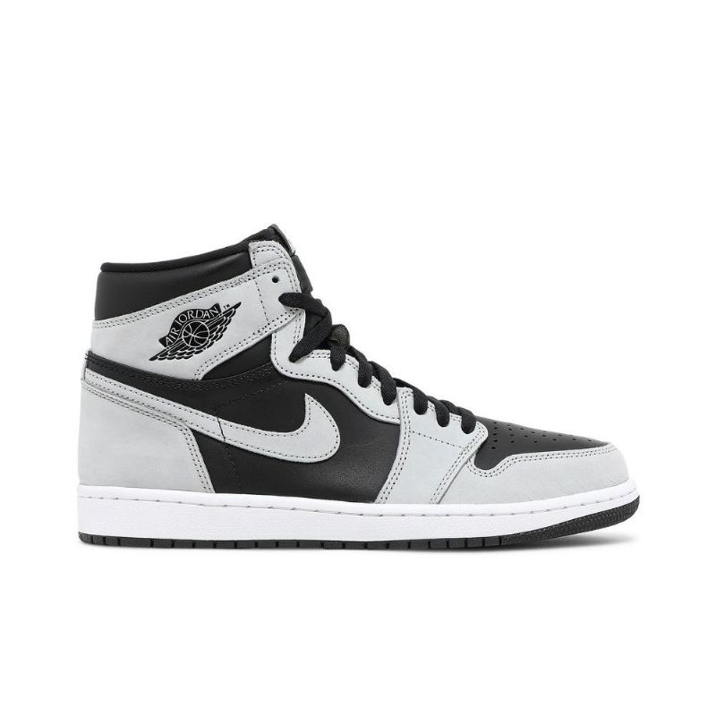 Air Jordan 1 Retro Høy Og Svart Grå Hvit Herresko