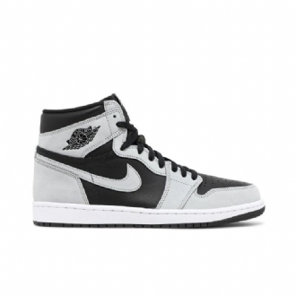 Air Jordan 1 Retro Høy Og Svart Grå Hvit Herresko