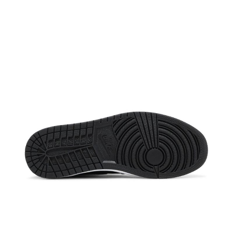 Air Jordan 1 Retro Høy Og Svart Grå Hvit Herresko