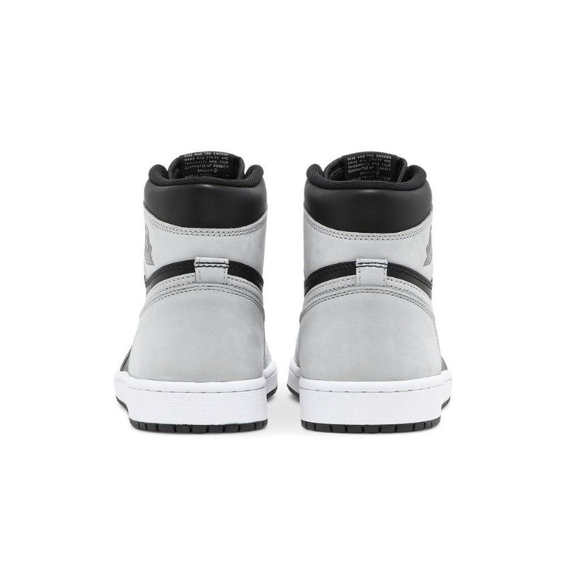 Air Jordan 1 Retro Høy Og Svart Grå Hvit Herresko