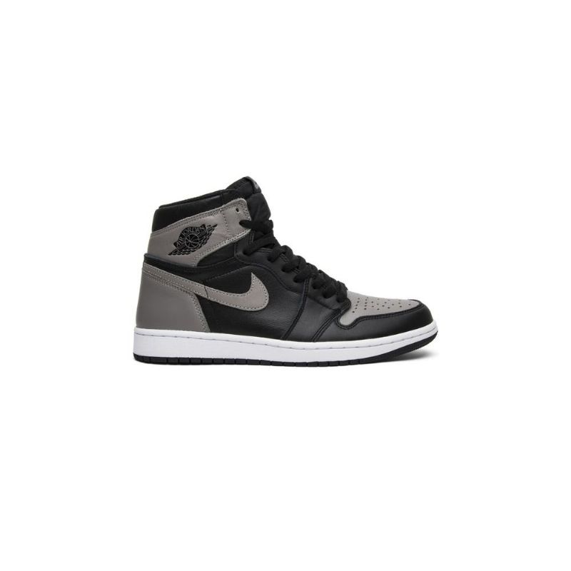 Air Jordan 1 Retro Høy Og Svart Grå Hvit Herresko