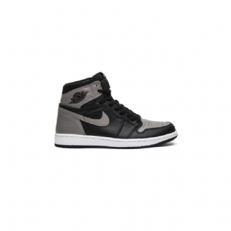 Air Jordan 1 Retro Høy Og Svart Grå Hvit Herresko