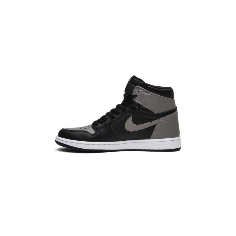 Air Jordan 1 Retro Høy Og Svart Grå Hvit Herresko
