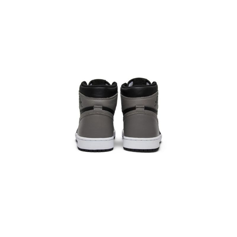 Air Jordan 1 Retro Høy Og Svart Grå Hvit Herresko