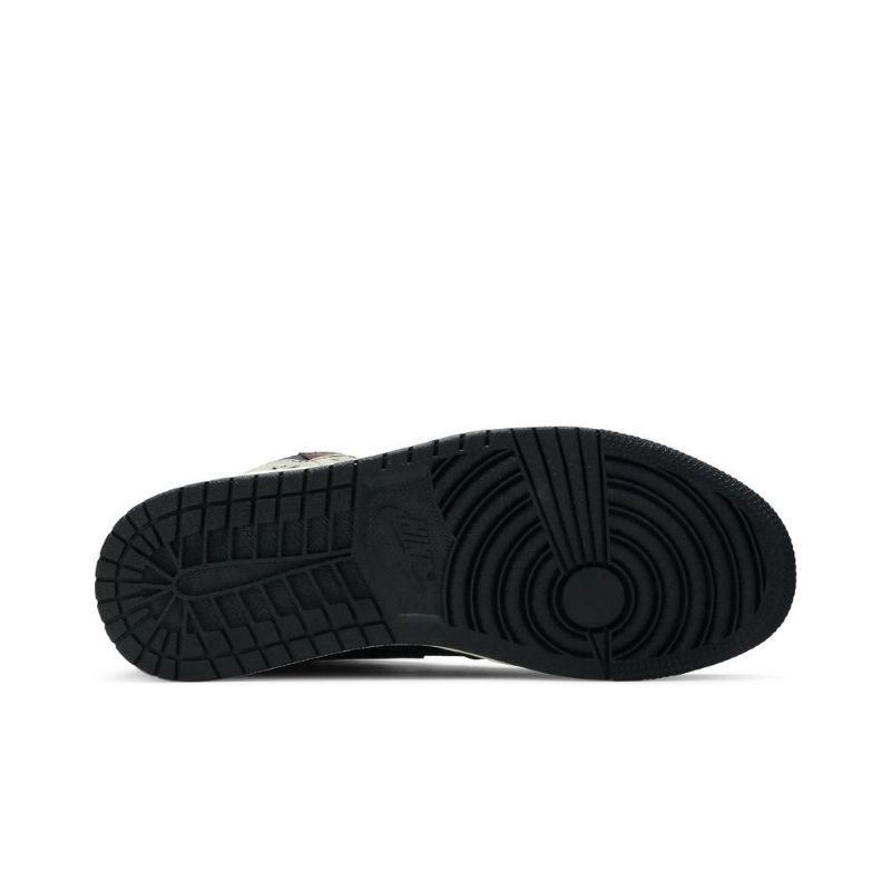 Air Jordan 1 Retro Høy Og Svart Grønn Brun Herresko