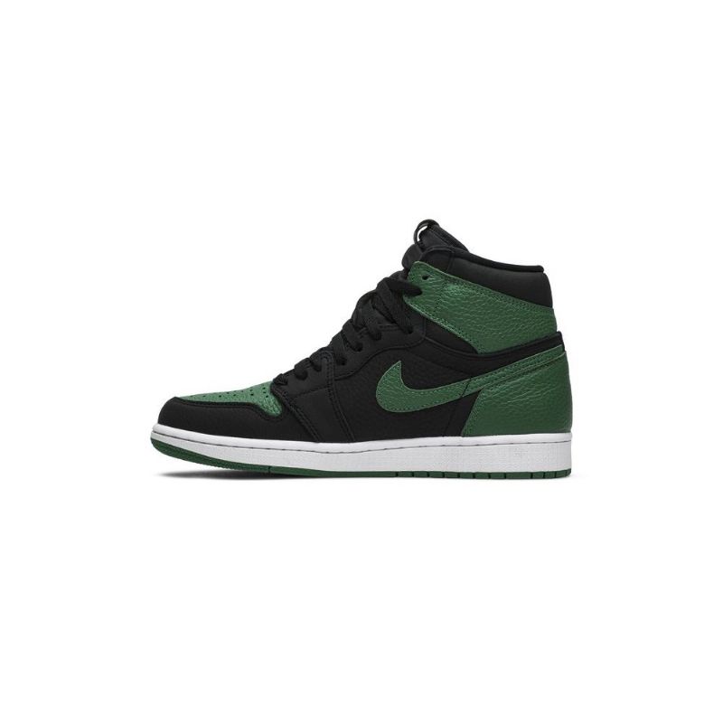Air Jordan 1 Retro Høy Og Svart Grønne Herresko