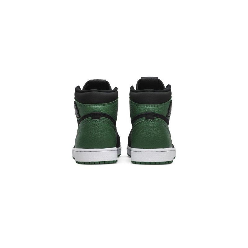 Air Jordan 1 Retro Høy Og Svart Grønne Herresko