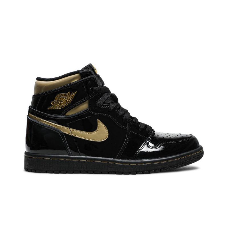 Air Jordan 1 Retro Høy Og Svart Gull Herresko
