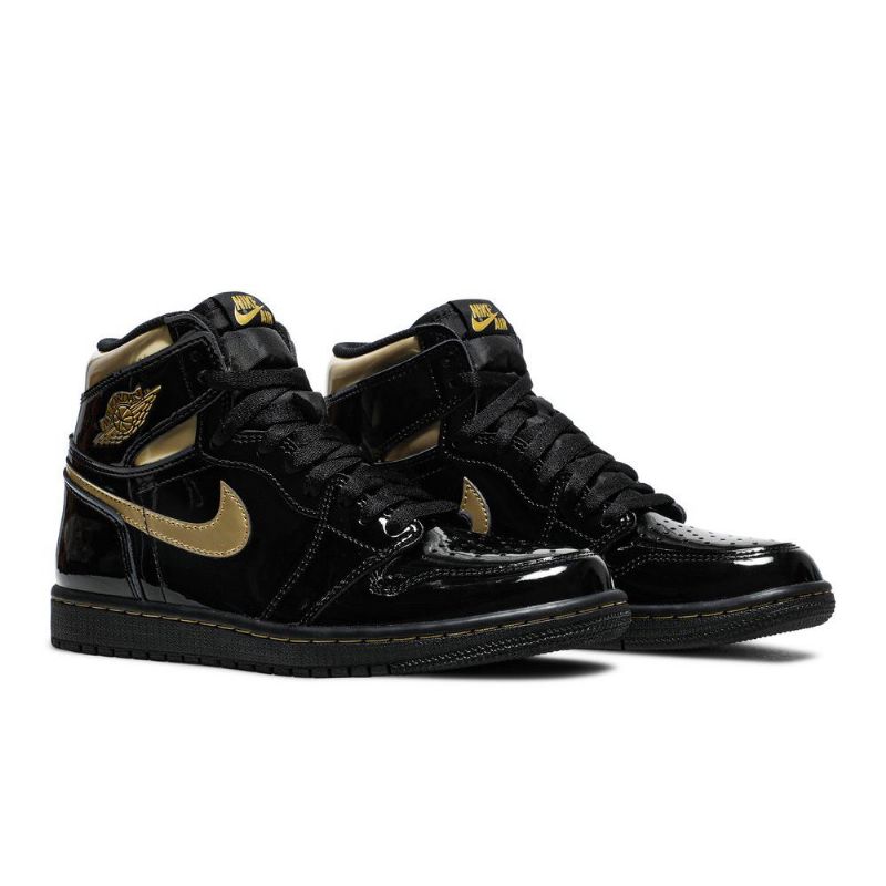 Air Jordan 1 Retro Høy Og Svart Gull Herresko