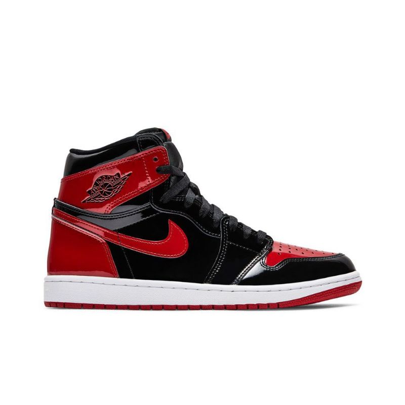 Air Jordan 1 Retro Høy Og Svart Rød Hvit Herresko