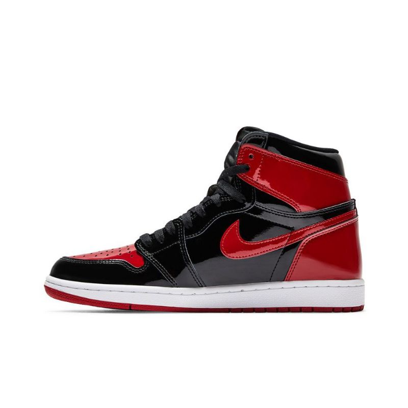 Air Jordan 1 Retro Høy Og Svart Rød Hvit Herresko