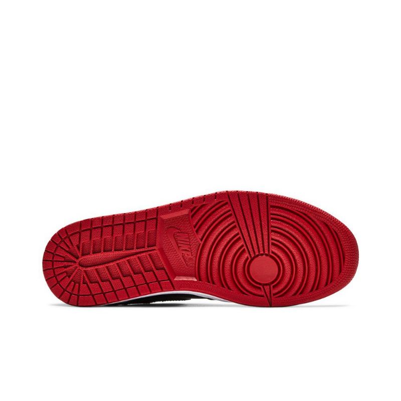 Air Jordan 1 Retro Høy Og Svart Rød Hvit Herresko