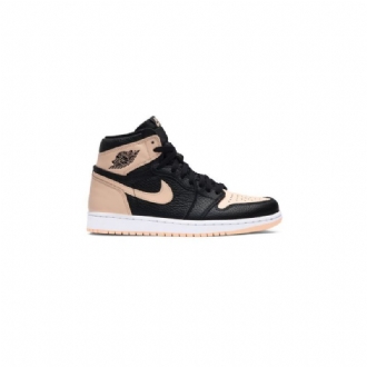 Air Jordan 1 Retro Høy Og Svart Rosa Hvit Herresko