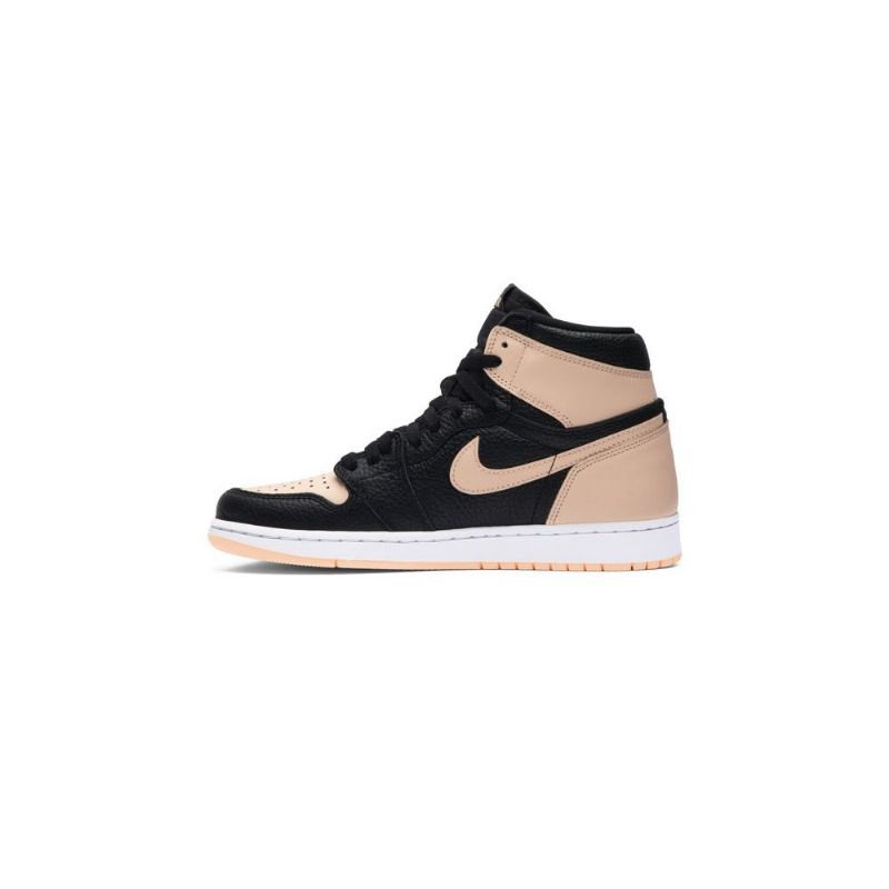 Air Jordan 1 Retro Høy Og Svart Rosa Hvit Herresko