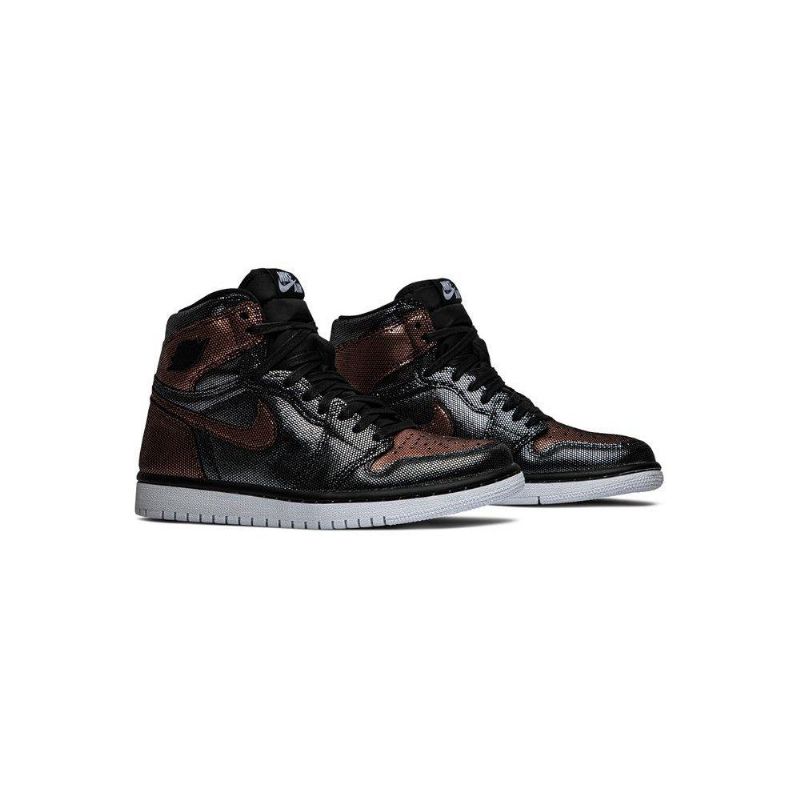 Air Jordan 1 Retro Høy Og Svart Rosegull Damesko