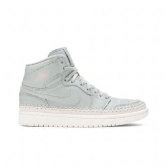 Air Jordan 1 Retro Høy Premium Grønn Hvit Damesko