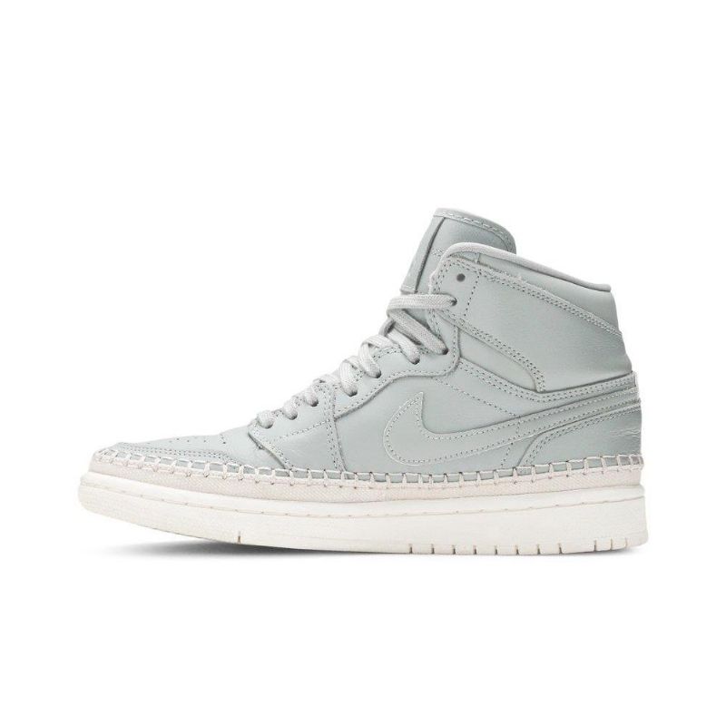 Air Jordan 1 Retro Høy Premium Grønn Hvit Damesko