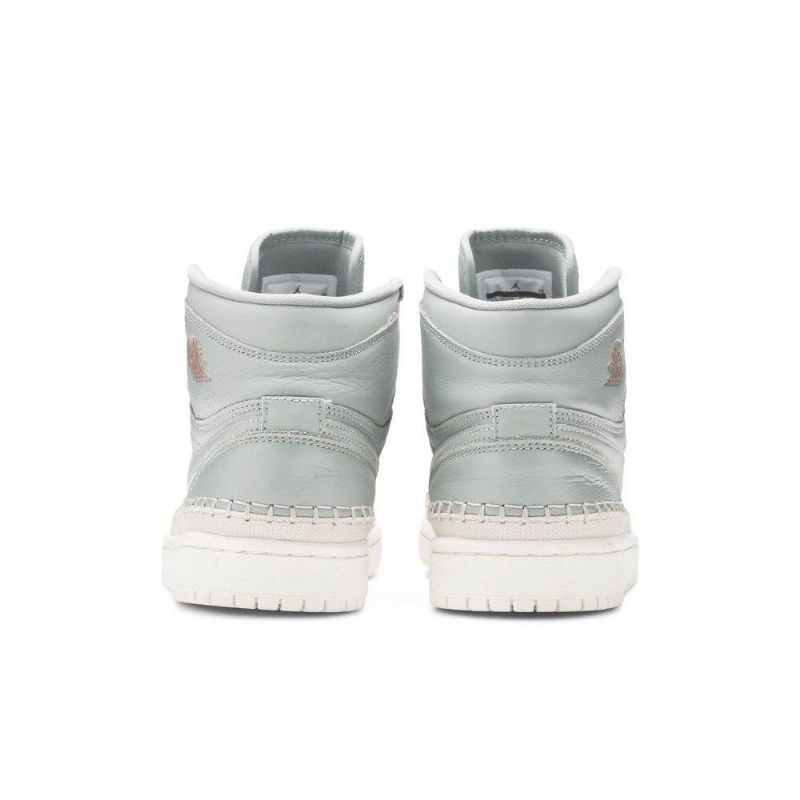 Air Jordan 1 Retro Høy Premium Grønn Hvit Damesko